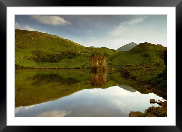 Loch Eilt reflection Framed Mounted Print by Ashley Chaplin