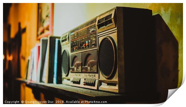 Old vintage radio Print by Quang Nguyen Duc