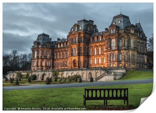 The Bowes Museum Print by AMANDA AINSLEY