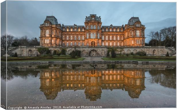 The Bowes Museum  Canvas Print by AMANDA AINSLEY