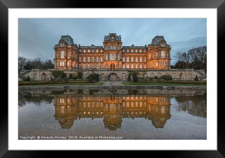 The Bowes Museum  Framed Mounted Print by AMANDA AINSLEY