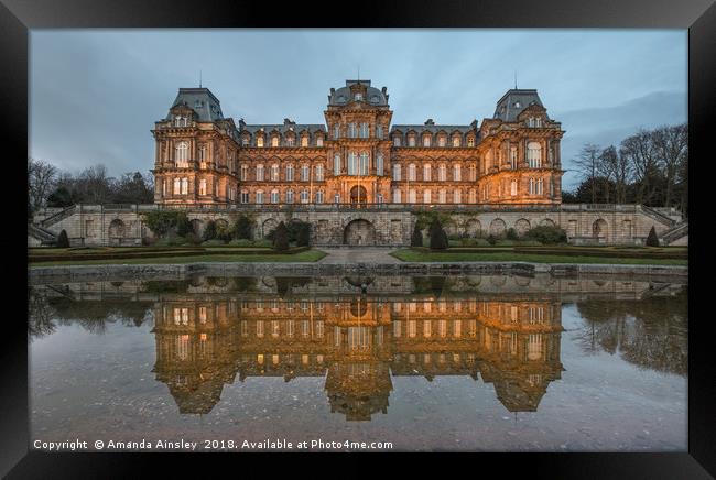 The Bowes Museum  Framed Print by AMANDA AINSLEY
