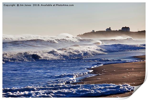 Waves rolling in from the sea Print by Jim Jones