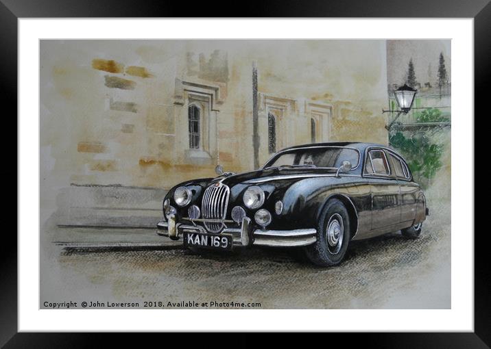 A particular Jaguar Framed Mounted Print by John Lowerson
