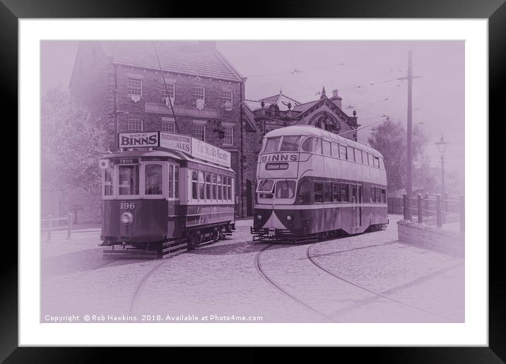 Classic Trams  Framed Mounted Print by Rob Hawkins
