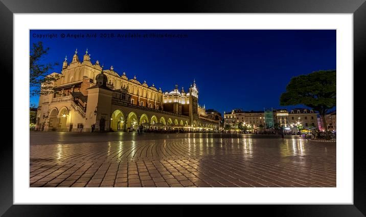 Cloth hall. Framed Mounted Print by Angela Aird
