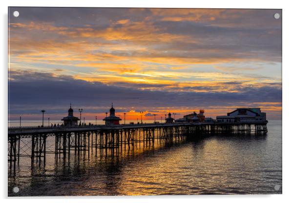 Blackpool at Sunset  Acrylic by chris smith