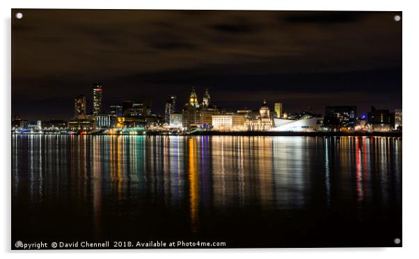 Liverpool Waterfront     Acrylic by David Chennell