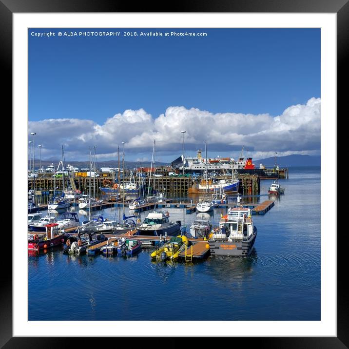 Mallaig Harbour, North West Scotland Framed Mounted Print by ALBA PHOTOGRAPHY