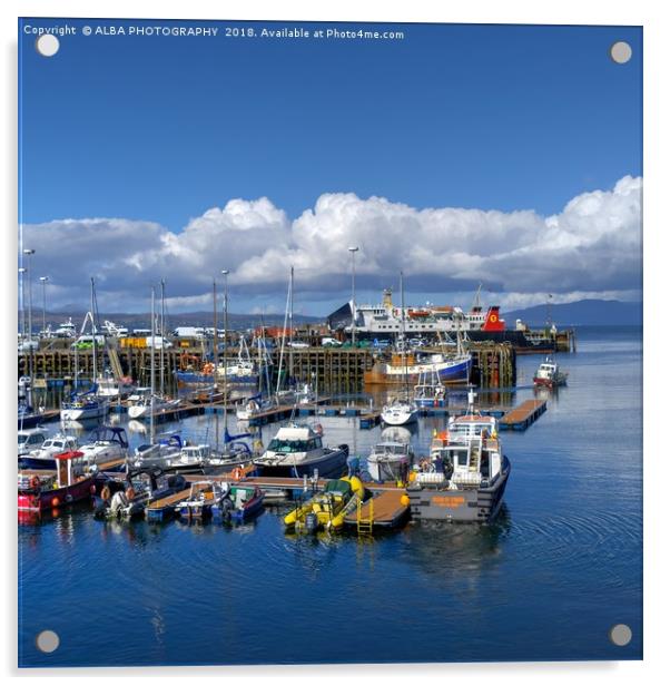 Mallaig Harbour, North West Scotland Acrylic by ALBA PHOTOGRAPHY