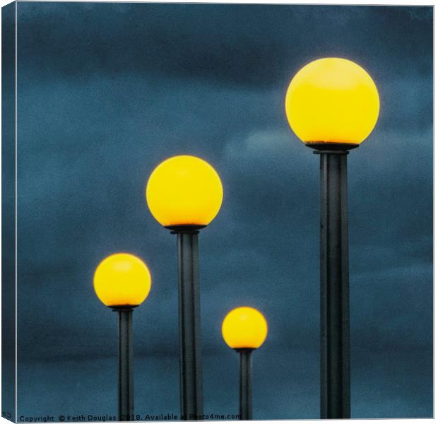 Four lamps Canvas Print by Keith Douglas