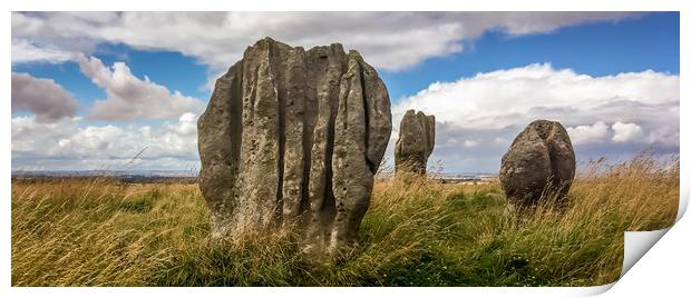 Five stones of Duddo Print by Naylor's Photography