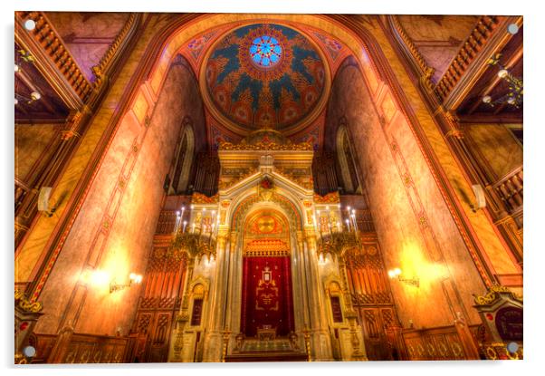 Budapest Synagogue  Acrylic by David Pyatt