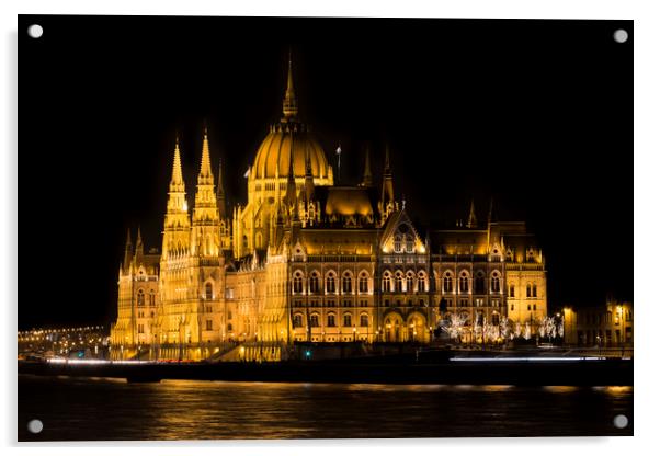 Budapest Parliament Acrylic by David Pyatt