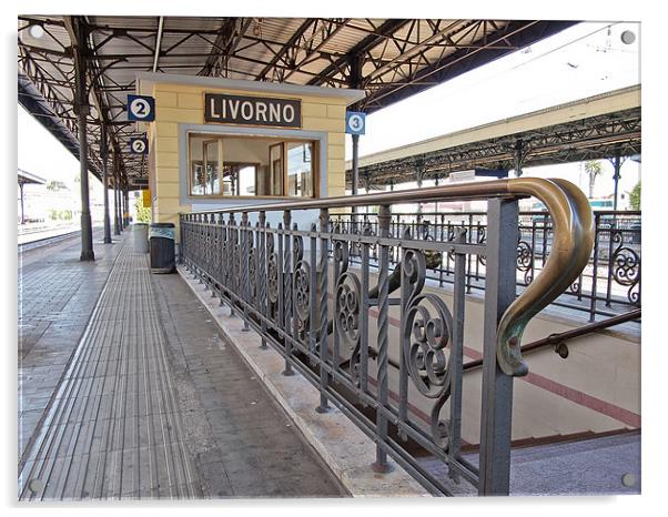 Livorno Train Station Acrylic by Nic Christie