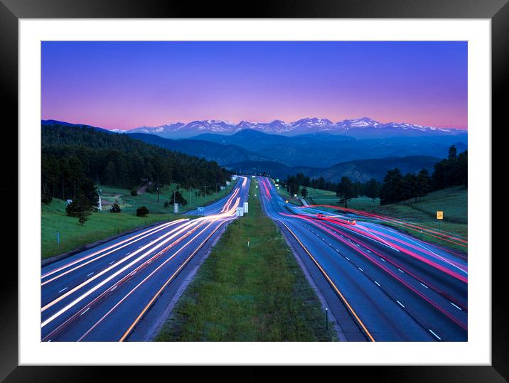 Colorado dawn Framed Mounted Print by John Finney