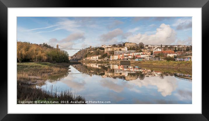 Bristol Reflections Framed Mounted Print by Carolyn Eaton