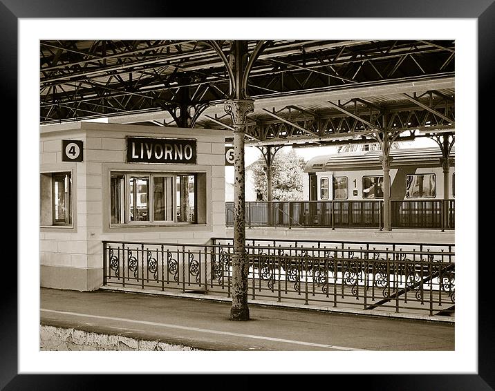 Livorno Station Framed Mounted Print by Nic Christie