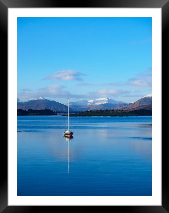 Serenity at Loch Leven Framed Mounted Print by Tommy Dickson