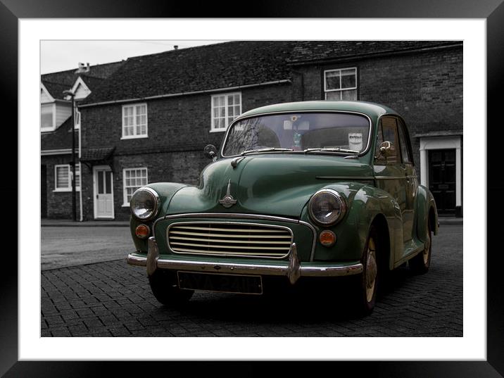 Morris Minor Colour Pop Framed Mounted Print by Kelly Bailey