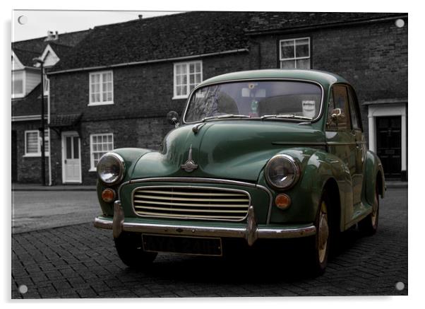 Morris Minor Colour Pop Acrylic by Kelly Bailey