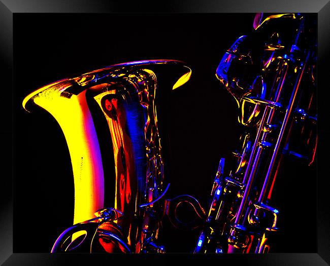 saxophone Framed Print by Jean-François Dupuis