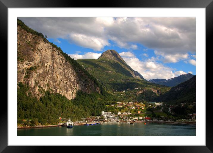 Geirangerfjord, Norway Framed Mounted Print by David Tanner