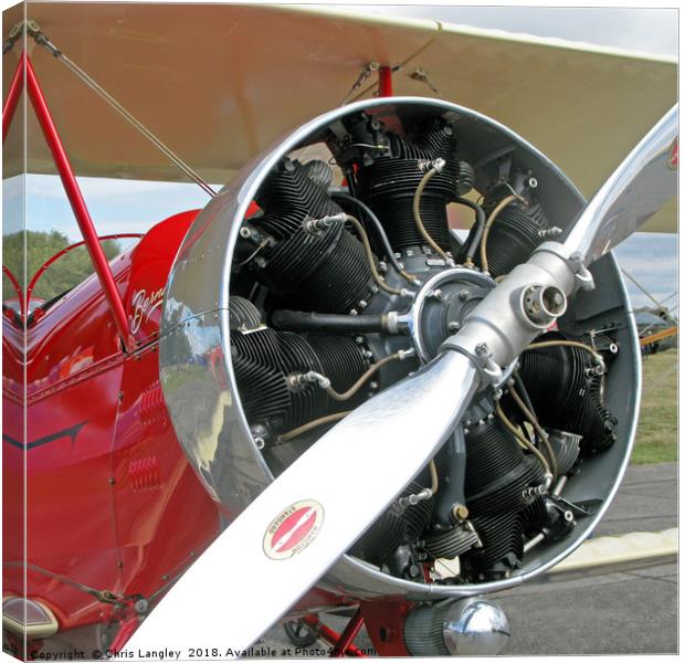 Good old Radial Engine Canvas Print by Chris Langley