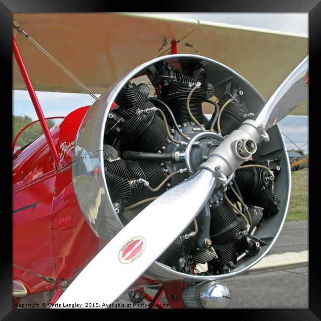 Good old Radial Engine Framed Print by Chris Langley