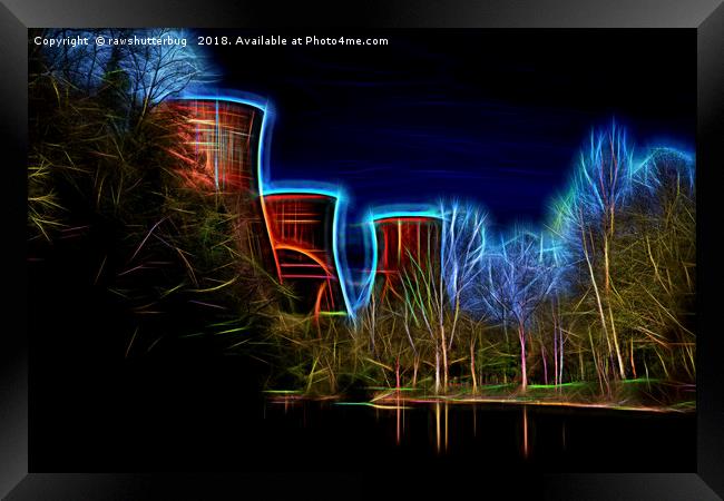 Digital Art Ironbridge Power Station  Framed Print by rawshutterbug 