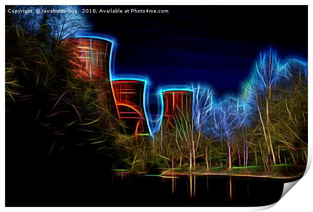 Digital Art Ironbridge Power Station  Print by rawshutterbug 