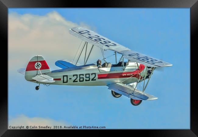 Focke-Wulf Fw-44j Stieglitz D-2692/G-STIG Framed Print by Colin Smedley