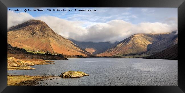 A Wastwater Panorama Framed Print by Jamie Green