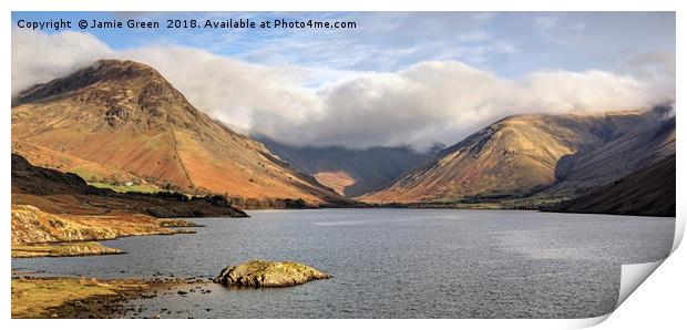 A Wastwater Panorama Print by Jamie Green