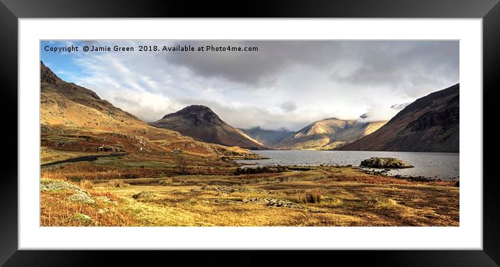 Wastwater and the Wasdale Fells Framed Mounted Print by Jamie Green