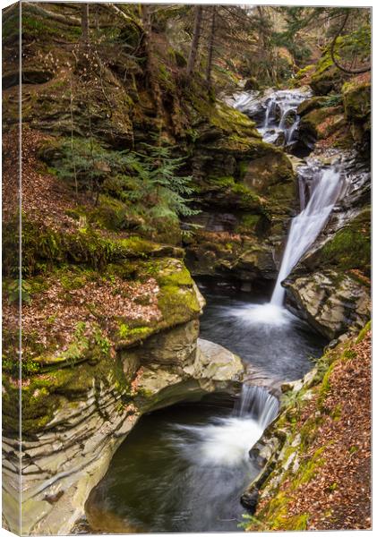 Falls of Acharn Canvas Print by George Robertson