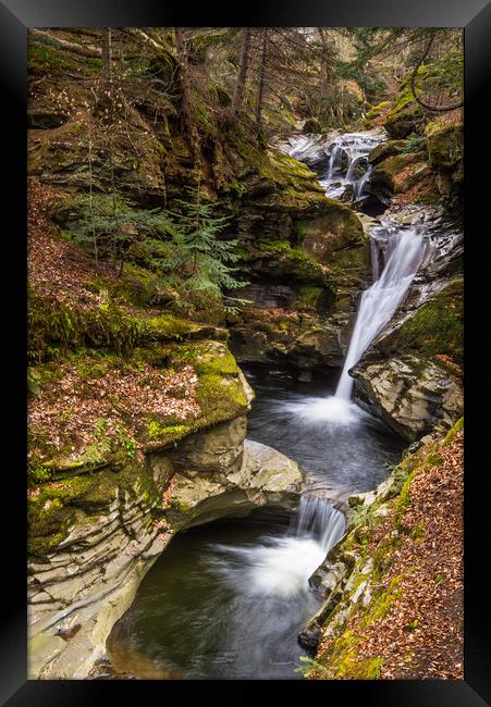 Falls of Acharn Framed Print by George Robertson