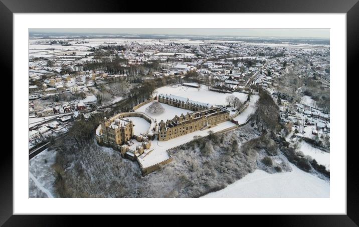 Bolsover Castle at winter time Framed Mounted Print by lee retallic