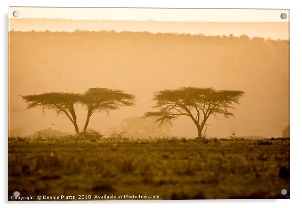 Kenyan Morning Acrylic by Dennis Platts