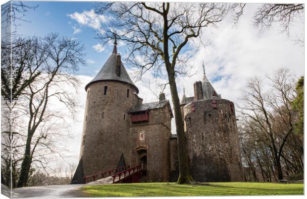 From woodland to Castell Coch Canvas Print by Ramas King