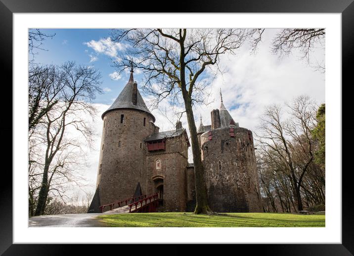 From woodland to Castell Coch Framed Mounted Print by Ramas King