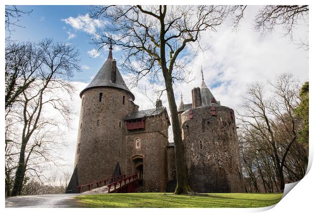 From woodland to Castell Coch Print by Ramas King