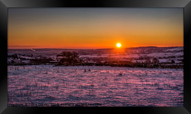 A Yorkshire sunrise Framed Print by David Oxtaby  ARPS