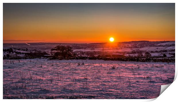 A Yorkshire sunrise Print by David Oxtaby  ARPS