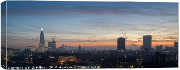 City Sunrise - London Canvas Print by Nick Hillman
