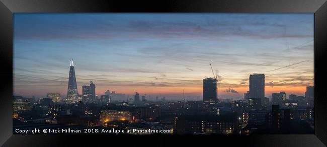 City Sunrise - London Framed Print by Nick Hillman