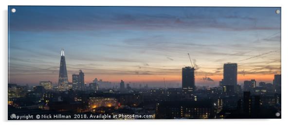 City Sunrise - London Acrylic by Nick Hillman
