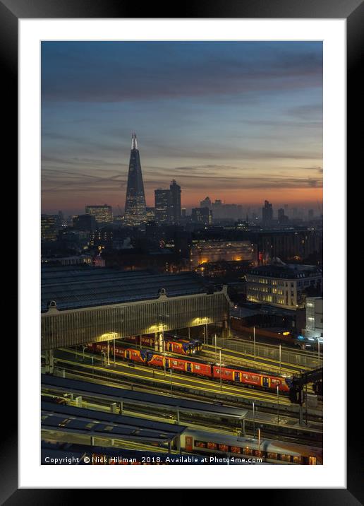 City Sunrise - London Framed Mounted Print by Nick Hillman