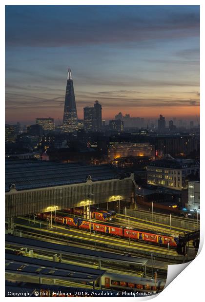 City Sunrise - London Print by Nick Hillman