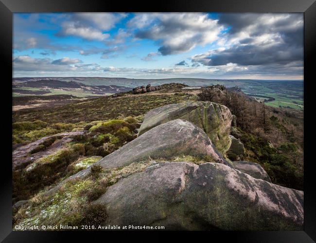 The Roaches Ridge, Peak District, UK Framed Print by Nick Hillman